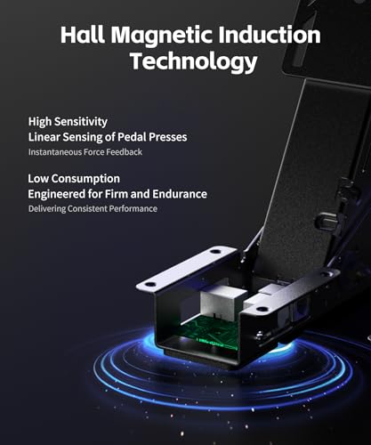 PXN PD HM Brake&Throttle Sim Racing Pedals, All-Metal 2-Pedal Set | Hall Sensors, Adjustable, USB-A/Type-C/RJ45 Connectivity, Compatible with PC and PXN V99/V10/V12/VD Wheel Bases