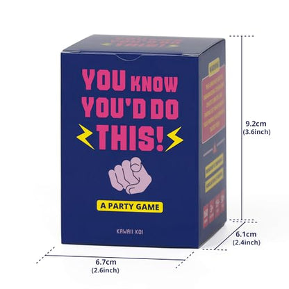 KAWAII KOI Hilarious Voting Party Card Game for Adults & Teens, Call Out Your Friends & Reveal Who They Really are, Perfect for Game Night & Parties - You Know You’D DO This!