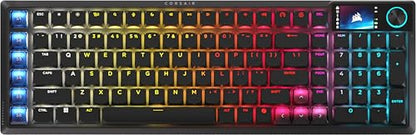 Corsair Vanguard AIR 99 Wireless RGB Gaming Keyboard – US QWERTY – Black | 99% Layout, Low-Profile, Optical-Mechanical, OPX Switches, 8000Hz, Stream Deck Integration, Flashtap SOCD - color: Black