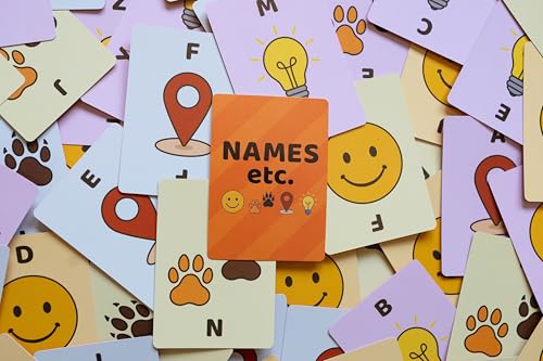 Names etc – Fast-Paced Family Card Game of Name, Animal, Place, and Thing | Family Games | Travel Games | Educational Game for Kids, Teens & Adults | Ages 8+ | 2+ Players