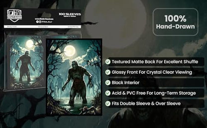 (Zombie V2) 100% Hand-Drawn 100ct Textured Matte TCG/MTG Card Art Sleeves by Realm Guard - style: Regular Sleeves