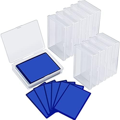 Queekay 36 Pcs Playing Card Cases Plastic Trading Card Deck Holders Clear Empty Storage Box Organizers for Gaming, 3.8 x 2.7 x 0.8 Inch