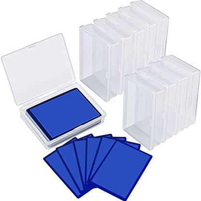 Queekay 36 Pcs Playing Card Cases Plastic Trading Card Deck Holders Clear Empty Storage Box Organizers for Gaming, 3.8 x 2.7 x 0.8 Inch