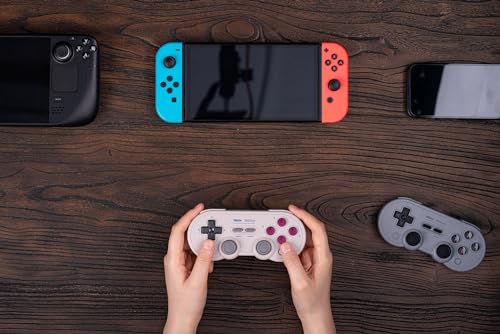 8Bitdo SN30 Pro Bluetooth Controller with Hall Effect Joystick (G Classic) | Rumble Vibration, Turbo Function, Wireless Gamepad for Switch/Switch 2, Windows, Apple, Steam Deck & Raspberry Pi - color: G Classic Edition