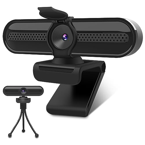 2K Webcam with Microphone, 78°FOV FHD PC Camera with 2K/30fps, Privacy Cover, Plug & Play USB Web Cam, Autofocus, 1080P/60fps External Webcam for PC, Computer Web Camera for Laptop, Mac, Zoom - color: 2K/78°FOV