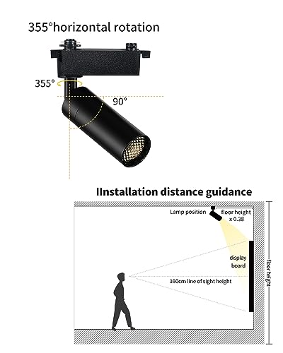LED Spotlights led Track Lights - color: 3-Wire Track-White, size: 7W-2700K