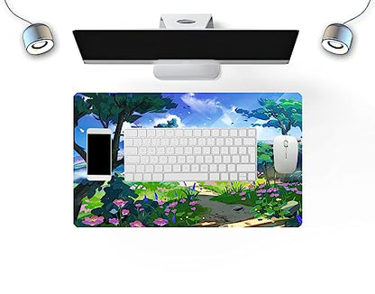 MTG Playmat Forest, TCG Game Play Mat for MTG Landscape Trading Card Smooth Cloth Surface Mousepad Battle Game 23.6X 13.7 inches - color: Mtg Playmat 4
