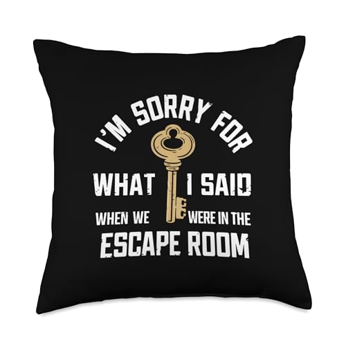 Exit Game Escape Room Throw Pillow - size: 18x18