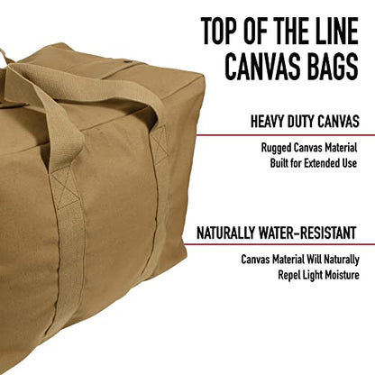 Rothco Canvas Parachute Cargo Bag | Built From Rugged Canvas, This Spacious Cargo Bag Hauls Gear With Ease—Durable, Reliable, And Ready - color: Olive Drab