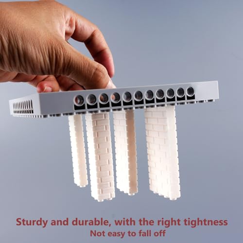 Masonry Bricks Wall Building Accessories: 340PCS Classic Masonry Profile Block Parts and Pieces Creative Construction Bulk,MOC House Castle Pieces (White) - color: White