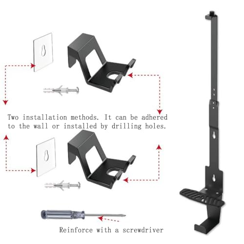 Wall Mount for PS5/ PS5 Slim/ PS5 Pro - With 2 Controller Mounts, Vertical Display, Open Design- Black Gaming Console Holder & Stand Kits