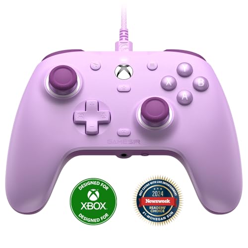 GameSir G7 SE Wired Controller for Xbox Series X|S, Xbox One & Windows 10/11, Plug and Play Gaming Gamepad with Hall Effect Joysticks/Hall Trigger, 3.5mm Audio Jack (Purple) - color: Purple