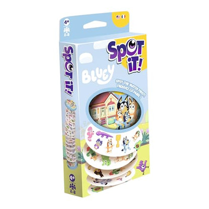 Asmodee Spot It! Bluey Card Game | Fast-Paced Matching Game Featuring Bluey & Friends, Fun for Family, Kids & Adults, Ages 4+, 2-8 Players, 15 Minute Playtime
