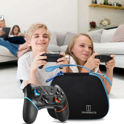 Tourmate Hard Controller Case Compatible for Switch Wireless Pro Controller, Travel Protective Carrying Storage Bag (Black & Red) - color: Black & Red