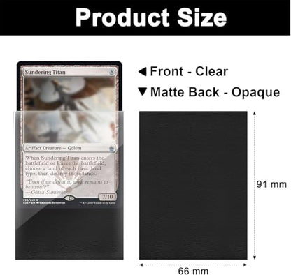 White Card Sleeves 200 Pack, Standard Card Sleeves Sturdy Sleeves | Matte Back Finish, Perfect Shuffling - Protect All Your Trading Cards Collectible Cards by Fabmaker, Never Tear - color: White, size: 200 pack Card Sleeves