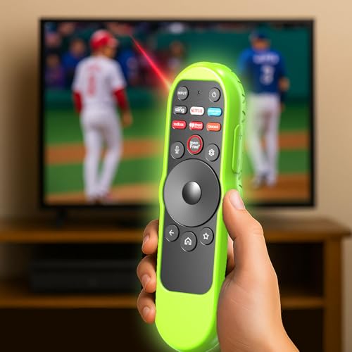 Case Cover for VIZIO XRT270 Smart TV Remote Control Silicone Skin Sleeve with Lanyard Glow in the Dark Green - color: Green
