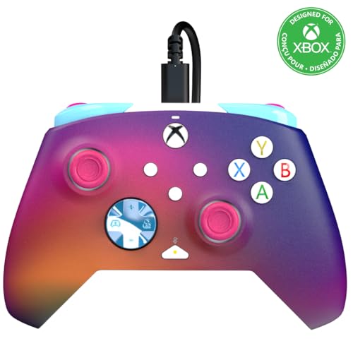 PDP Rematch Enhanced Wired Gaming Controller for Xbox Series X|S & Xbox One | Licensed for Xbox & PC, 2 Mappable Back Buttons, Adjustable Triggers, Audio Controls, Companion App, Gamepad, Australian Opal - color: Australian Opal, style: Controller
