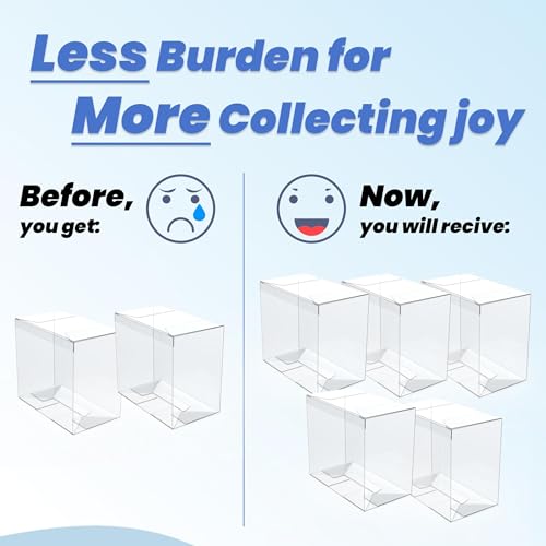 PET OPCG Booster Protectors for One Piece Card Game (10 Pack) - 0.50mm Thick Clear ONE PIECE TCG Booster Display Box - Suits OP01/OP03/OP04/OP05/OP06 Protector Case