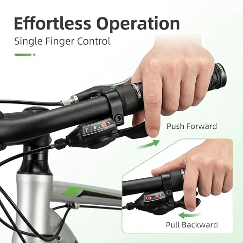 SL-M315-7 Speed Bike Shifter, 7 Speed Right Thumb Gear Shifter | Bicycle Shift Lever MTB Mountain Bike Shifter Trigger Shifter Commuter Folding Hybrid Bike Gear Shifter - color: SL-M315-7R