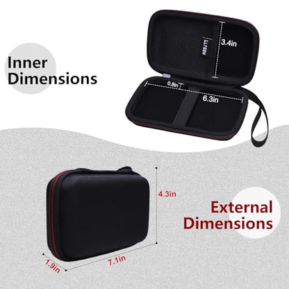 LTGEM Case Compatible with My Arcade Handheld Portable Video Game Console, Hard Shell Travel Carrying Storage Bag - Black(Case Only) - color: 1.Black
