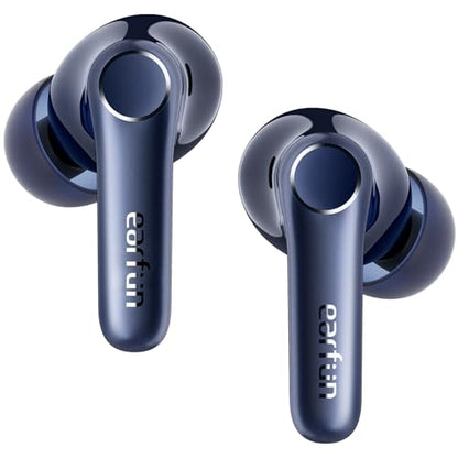 EarFun Air Pro 4 Adaptive Hybrid Noise Canceling Wireless Earbuds, 6 Mics | Qualcomm Snapdragon Sound, aptX Lossless, LDAC Hi-Res Audio, 52H Playtime, Bluetooth 5.4, In-Ear Detection, Royal Blue - color: Royal Blue
