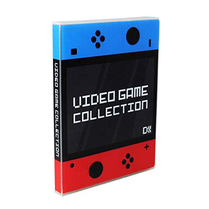 Game Case for Nintendo Switch Cartridges - Holds 60 Video Games Securely in Foam | Heavy Duty Compact Travel Storage Binder & Protective Holder Organizer with Snap-Lock Closure - color: red / blue