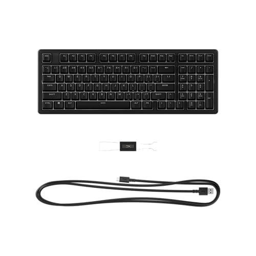 HyperX Eve 1800 – Gaming Keyboard, 1800 Form Factor,10 Zone Customizable RGB Lighting, Built-in Media Buttons, Membrane Switches, – Black - size: Compact