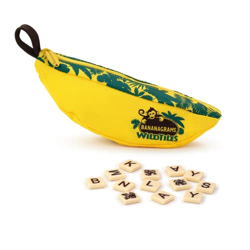 Bananagrams WildTiles Vocabulary Building and Spelling Improvement Lettered Tile Game for Ages 7 and Up - style: Wild Tiles