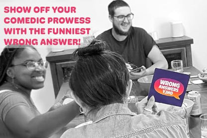Gray Matters Games Wrong Answers Only: The Ultimate Adult Party Game – A Fun, Competitive Group Guessing Game for 8 Players, Ages 14 and Up – Perfect for Game Nights