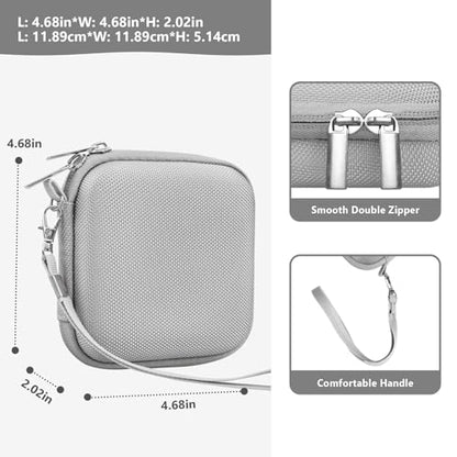 Supmay Hard Carrying Case for Anbernic RG Rotate/ RG34XXSP/ RG35XXSP Retro Handheld Game Console/ Game Boy Advance SP, Retro Game Travel Storage Holder with Mesh Bag for Battery, USB Cable, Grey - color: Grey