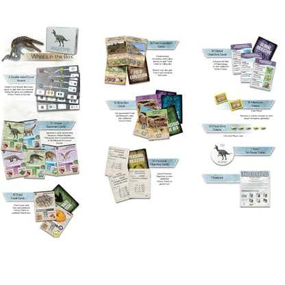 Holotype - Mesozoic Europe Expansion - Paleontology Strategy Board Game, New Continent & Content, Ages 14+, 2-5 Players, 60 Min