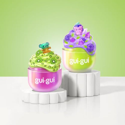 GUI GUI Fruity Glow Bundle Pack Slime Kit, Clear & Jelli Scented Slimes | DIY slime kit, slime play with clear pulls, jelli pops, plus a collectible figurine, birthday gifts for girls 6+ - style: Clear & Jelli