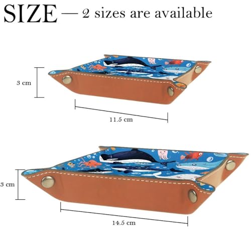 Whales Jellyfish Octopus Shark Dice Tray Dice Rolling Tray Folding Dice Holder for Dice Games, Like RPG, DND and Other Table Games - color: Multi 16