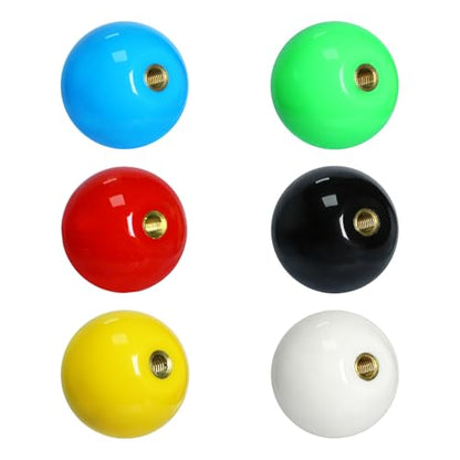Gallipower 6Pcs Joystick Head,Arcade Joystick Ball Top Handle Rocker Round Head,Arcade Kit DIY Replacement Parts(6 colors) - color: style 6