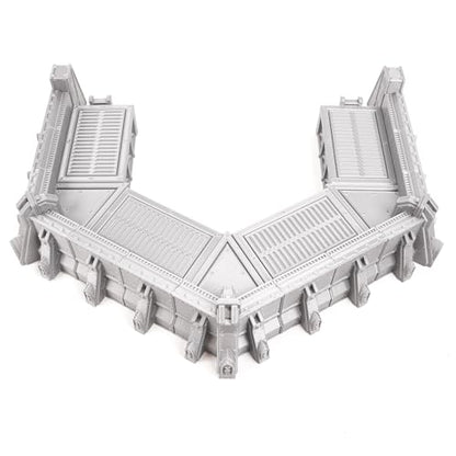 Forward Guard Defense Wall Miniature Terrain for Wargames and RPGs 28/32mm Scale