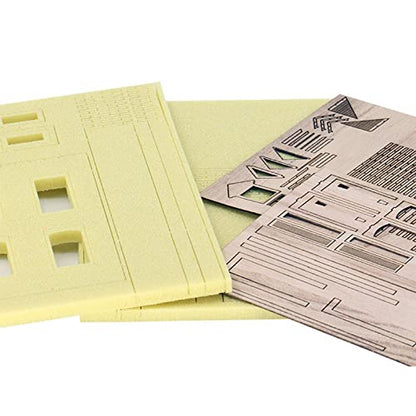 Harilla Unpainted 1/35 Building Model Kits Ruins House Scenery Diorama for Landscape