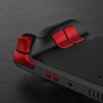 eXtremeRate Scarlet Red Replacement Full Set Buttons for Steam Deck, DIY Custom ABXY D-pad Trackpad Bumpers Triggers Buttons Screwdriver Tool for Steam Deck LCD Handheld Console - Console NOT Included - color: Scarlet Red