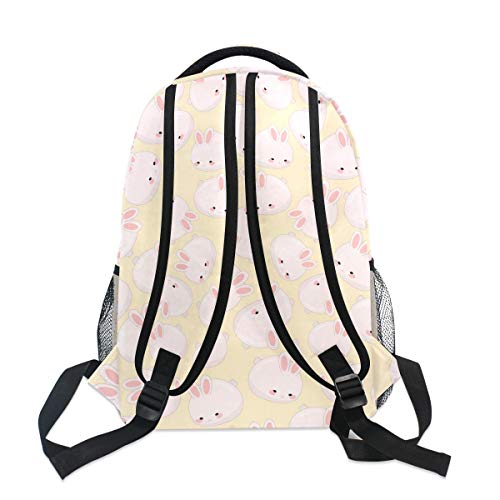 Cute Pink Bunny Backpacks Rabbit Animal Bookbags Daypack Travel School College Bag for Womens Girls Mens Boys Teens - color: Multi 5