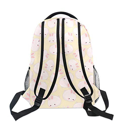 Cute Pink Bunny Backpacks Rabbit Animal Bookbags Daypack Travel School College Bag for Womens Girls Mens Boys Teens - color: Multi 5