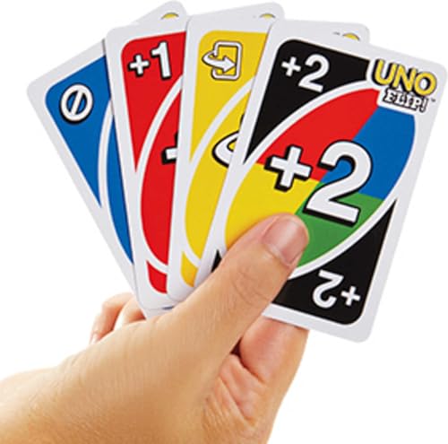 Mattel Games UNO FLIP! Card Game in Storage & Travel Tin, Color Blind Accessible Deck for Kids, Adults & Family Nights & Parties (Amazon Exclusive) - style: UNO Flip!