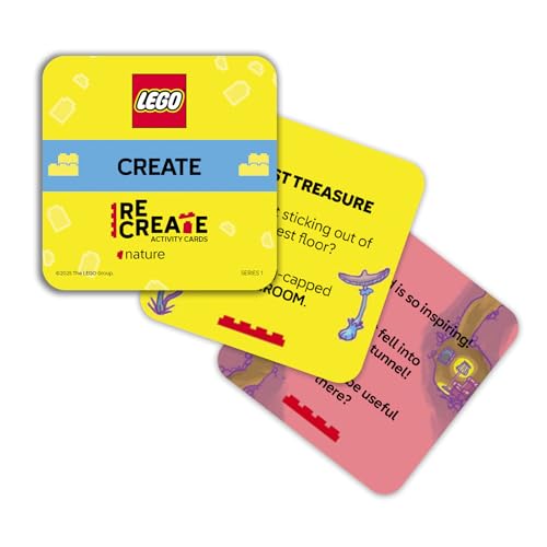 LEGO Recreate Activity Cards – Nature | Creative Building Game with 30+ Activity Cards & 25 LEGO Elements | Ages 6+ - style: Nature