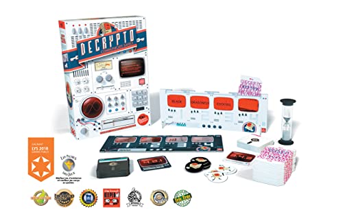 Decrypto | Deduction Party Game | #2 Party Game on BoardGameGeek | Great for Teens and Adults | Ages 12+ | 3 to 8 Players | 15 Minutes