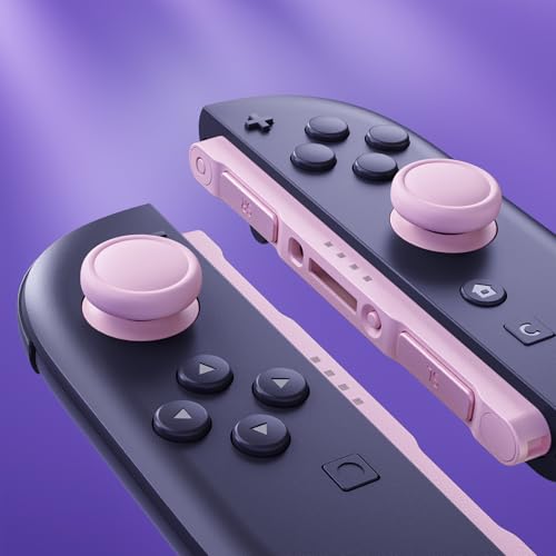 eXtremeRate Replacement 3D Joystick & Thumb Grips & Side Rail Shell Buttons for Nintendo Switch 2 JoyCon, Console Rail Stickers Left Right Analog Thumbsticks Caps for Switch 2 - Cherry Blossoms Pink - color: Cherry Blossoms Pink