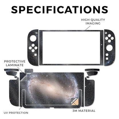 Glossy Glitter Gaming Skin Compatible with Nintendo Switch 2 Console Only - Eridanus - Premium 3M Vinyl Protective Wrap Decal Cover - Easy to Apply | Crafted in The USA by MightySkins - color: Eridanus, size: Switch 2 Console Skin Only, style: Glossy Glit