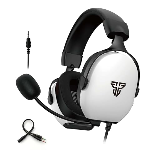 FANTECH Carbon MH92 Multi-Platform Gaming Headset with Noise Cancelling Microphone, 3.5mm Wired, Adjustable Steel Headband for PC, PS4, PS5, Switch, Xbox - Carbon Noise Reduction Technology