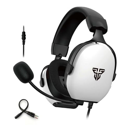 FANTECH Carbon MH92 Multi-Platform Gaming Headset with Noise Cancelling Microphone, 3.5mm Wired, Adjustable Steel Headband for PC, PS4, PS5, Switch, Xbox - Carbon Noise Reduction Technology