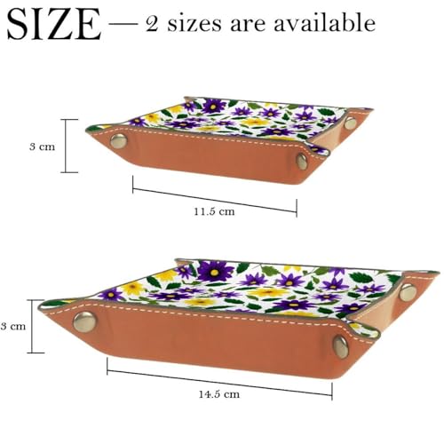 Purple Yellow Flower Dice Tray Dice Rolling Tray Folding Dice Holder for Dice Games, Like RPG, DND and Other Table Games - color: Multi 9