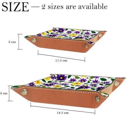 Purple Yellow Flower Dice Tray Dice Rolling Tray Folding Dice Holder for Dice Games, Like RPG, DND and Other Table Games - color: Multi 9