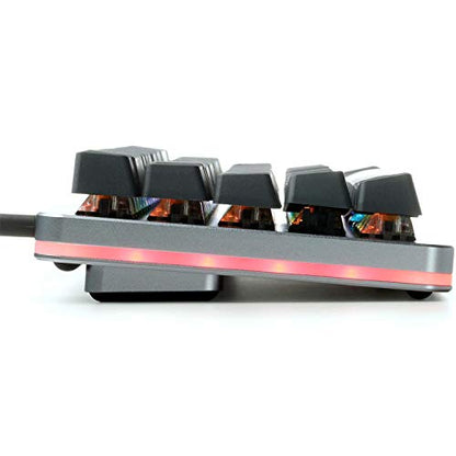 Drop ALT Mechanical Keyboard — 65% (67 Key) Gaming Keyboard, Hot-Swap Switches, Programmable Macros, RGB LED Backlighting, USB-C, Doubleshot PBT, Aluminum Frame (Cherry MX Brown RGB, Gray) - color: Space Gray, style: Cherry MX Brown RGB