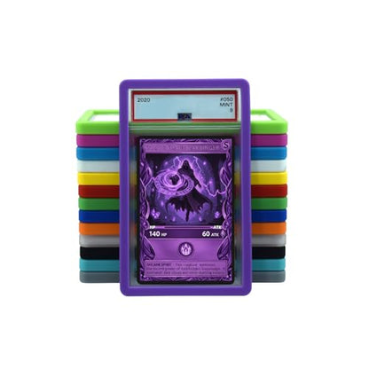 PSA Slab Guard Bumper for Standard PSA Graded Cards | Strong TPU, Exact Fit, Snap Tight Protection | Shock Absorption | Matte Finish PSA Slab Guard Protector (Purple) - color: Purple